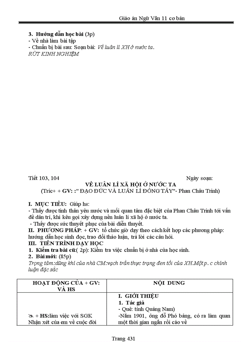 image for page Giáo án 11 chuẩn 2011 2012