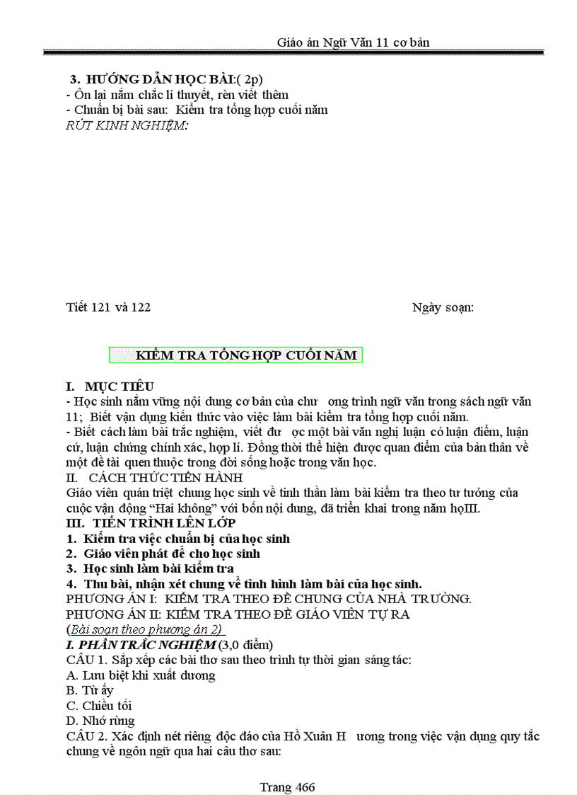 image for page Giáo án 11 chuẩn 2011 2012