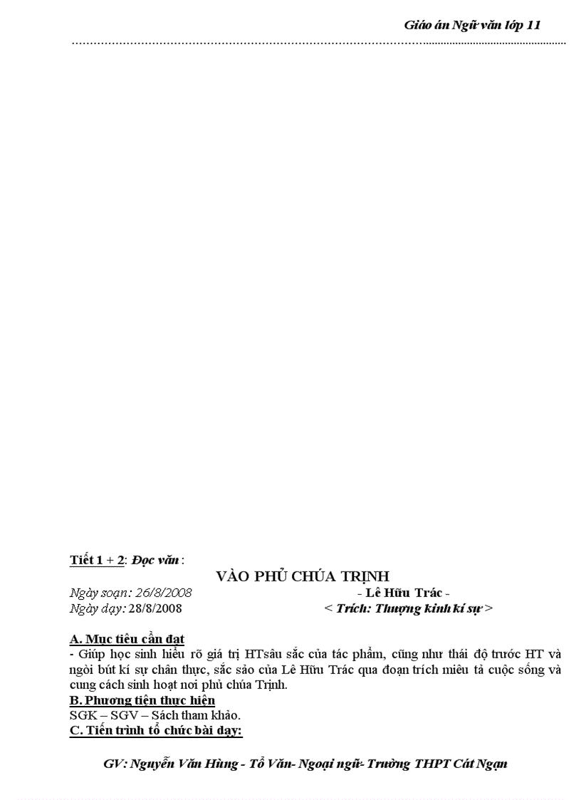 image for page Giao an co ban 11 Hung 2009