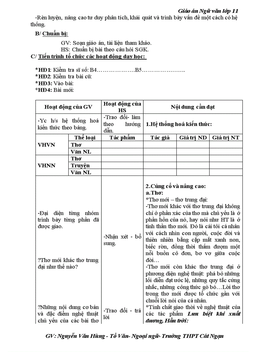 image for page Giao an co ban 11 Hung 2009