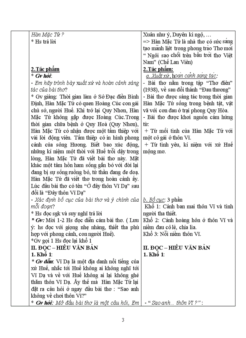 image for page Giáo án cực hay đây thôn Vĩ Dạ