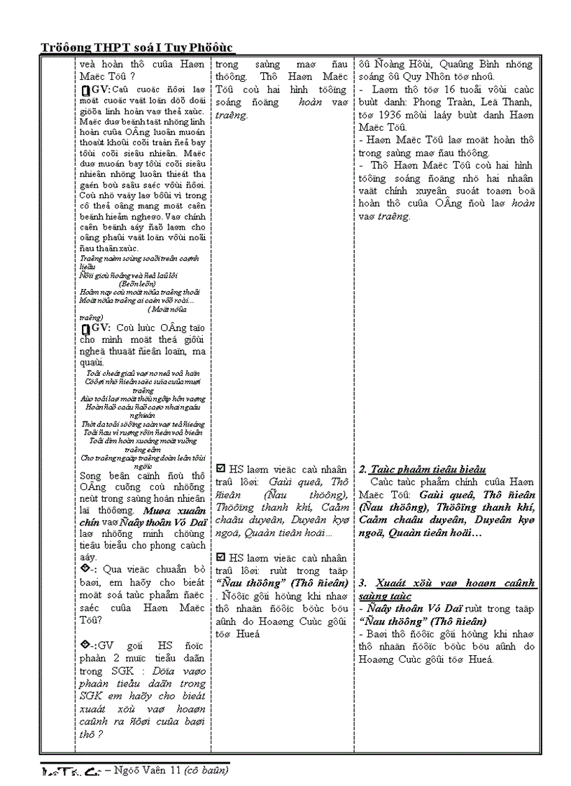 image for page Giáo án Đây thôn Vĩ Dạ