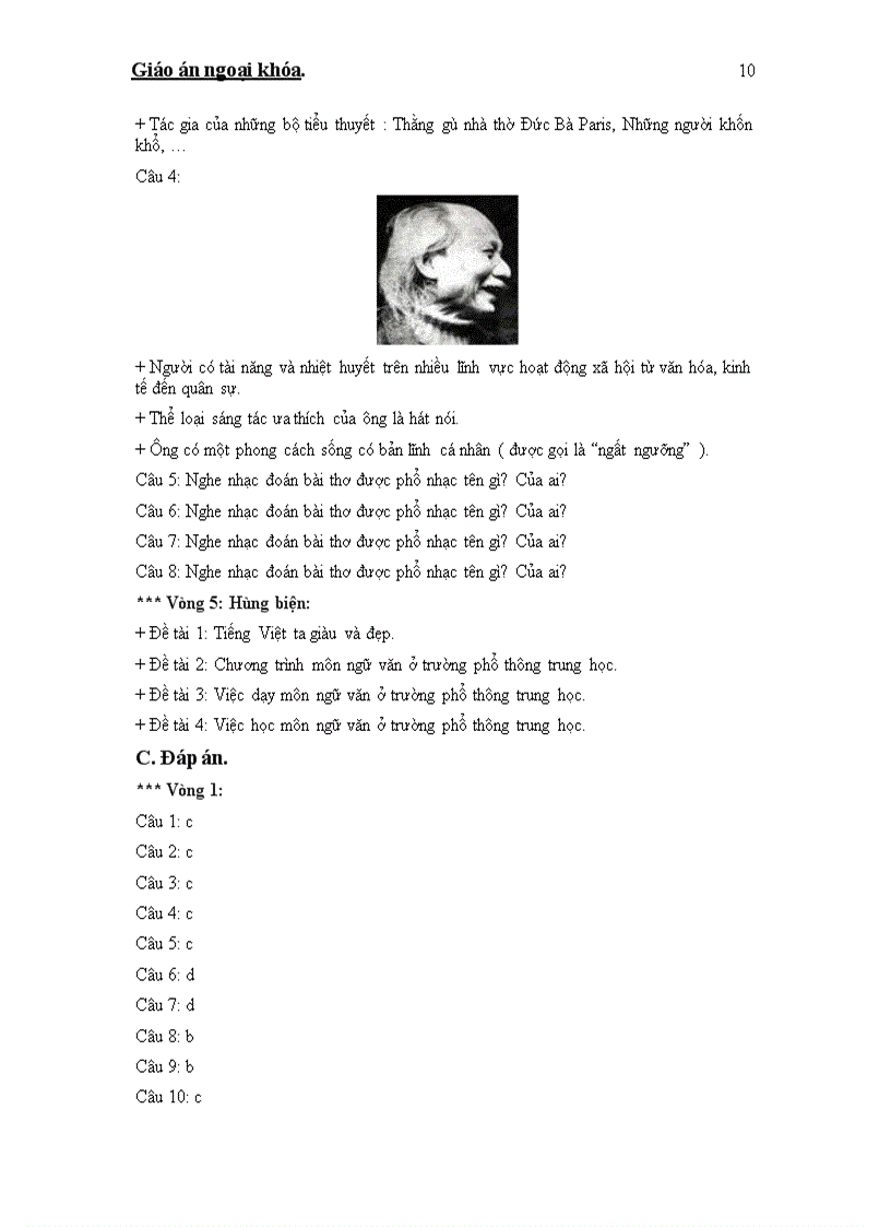 image for page Giáo án ngoại khóa