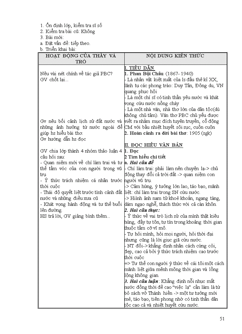 image for page Giáo án ngữ văn 11 chuẩn kiến thức