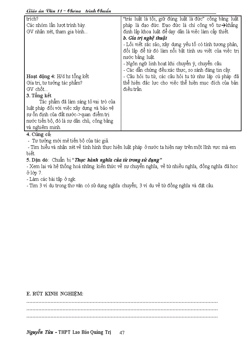 image for page Giáo án ngữ văn 11 chương trình chuẩn