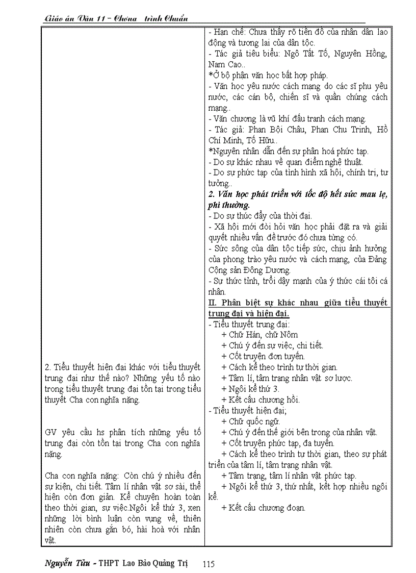 image for page Giáo án ngữ văn 11 chương trình chuẩn