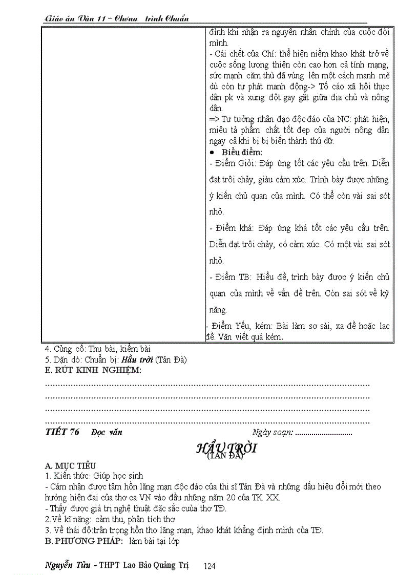 image for page Giáo án ngữ văn 11 chương trình chuẩn