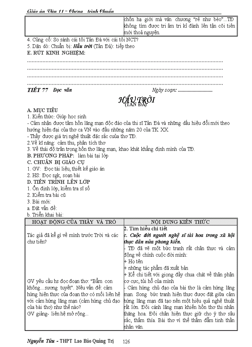 image for page Giáo án ngữ văn 11 chương trình chuẩn