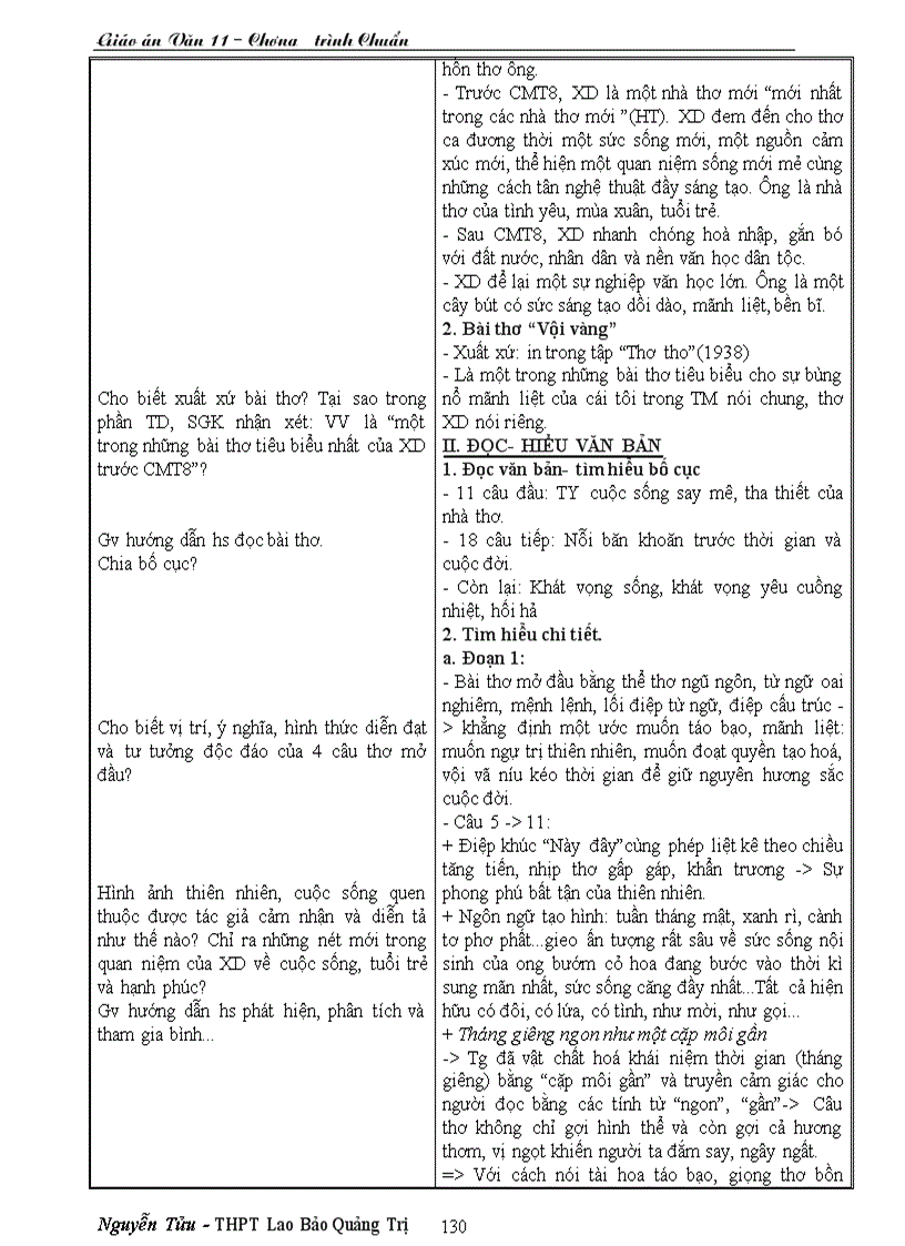 image for page Giáo án ngữ văn 11 chương trình chuẩn