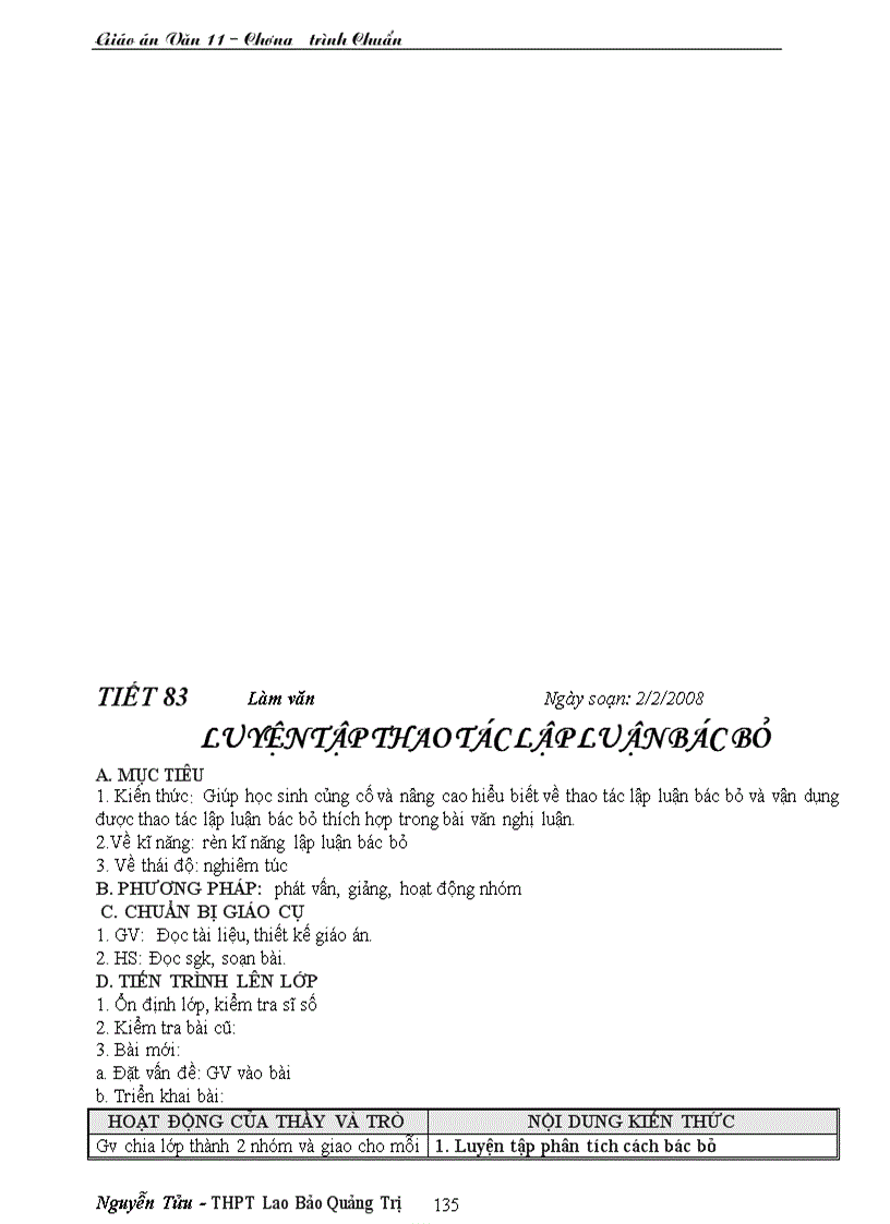 image for page Giáo án ngữ văn 11 chương trình chuẩn