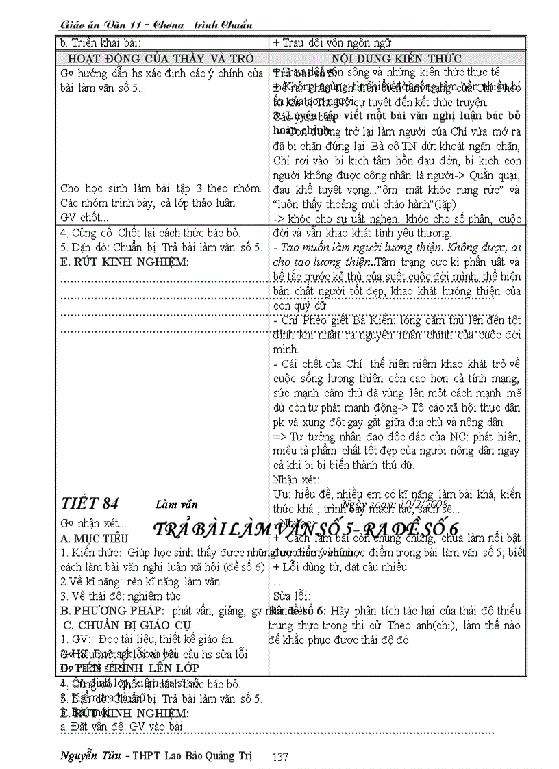 image for page Giáo án ngữ văn 11 chương trình chuẩn