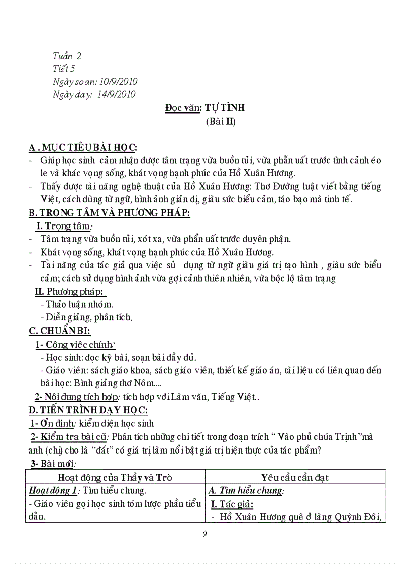 image for page Giáo án Ngữ văn 11 theo chuẩn KT KN