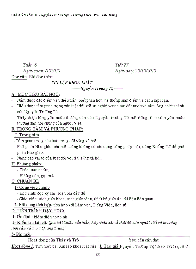 image for page Giáo án Ngữ văn 11 theo chuẩn KT KN