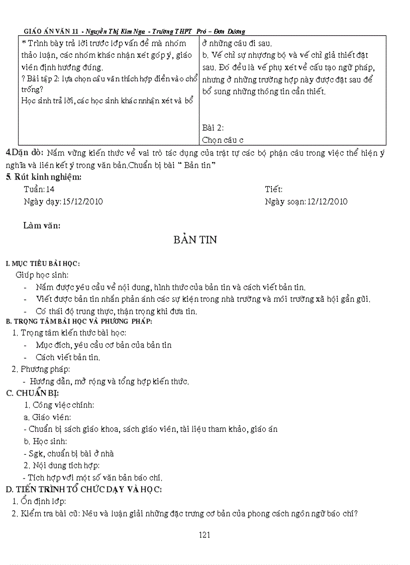 image for page Giáo án Ngữ văn 11 theo chuẩn KT KN