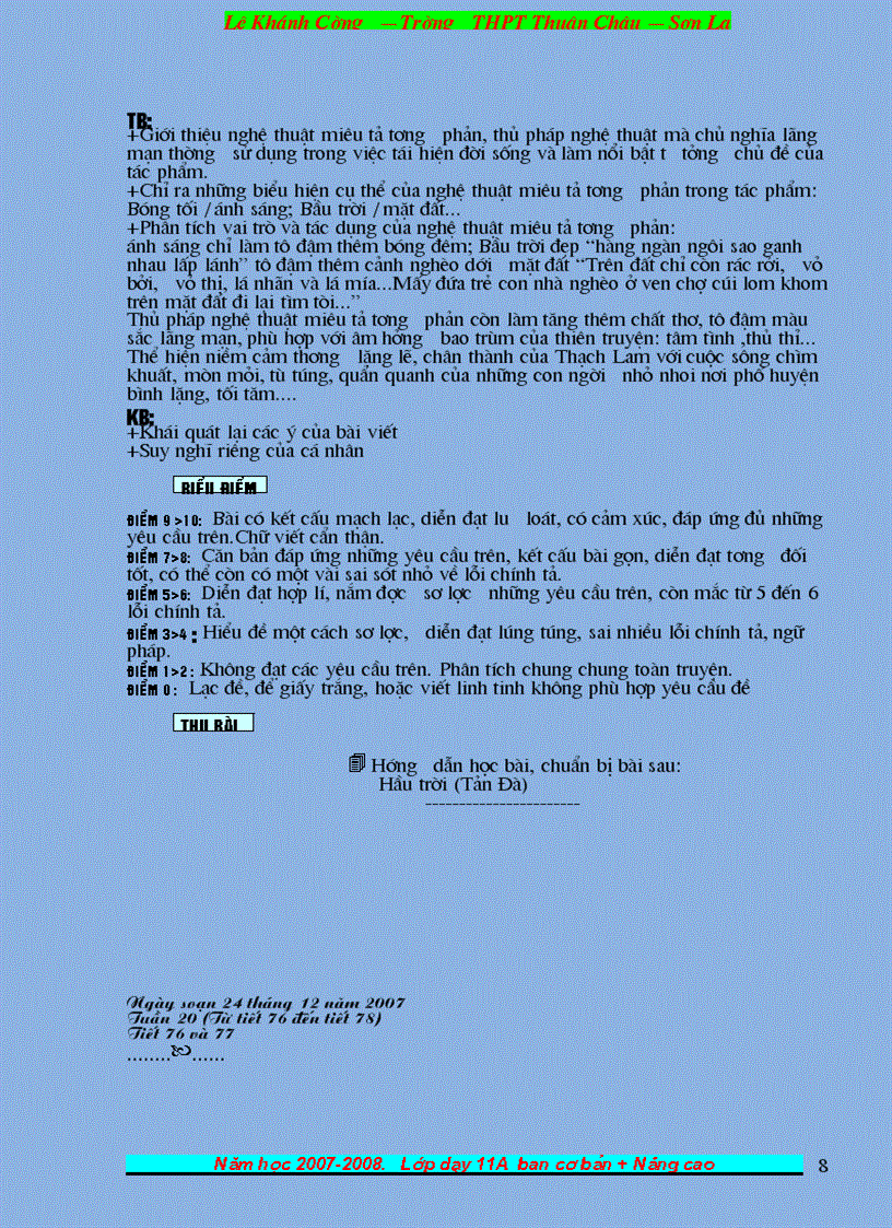 image for page Giáo án Ngữ văn 11 Tiết 73 102