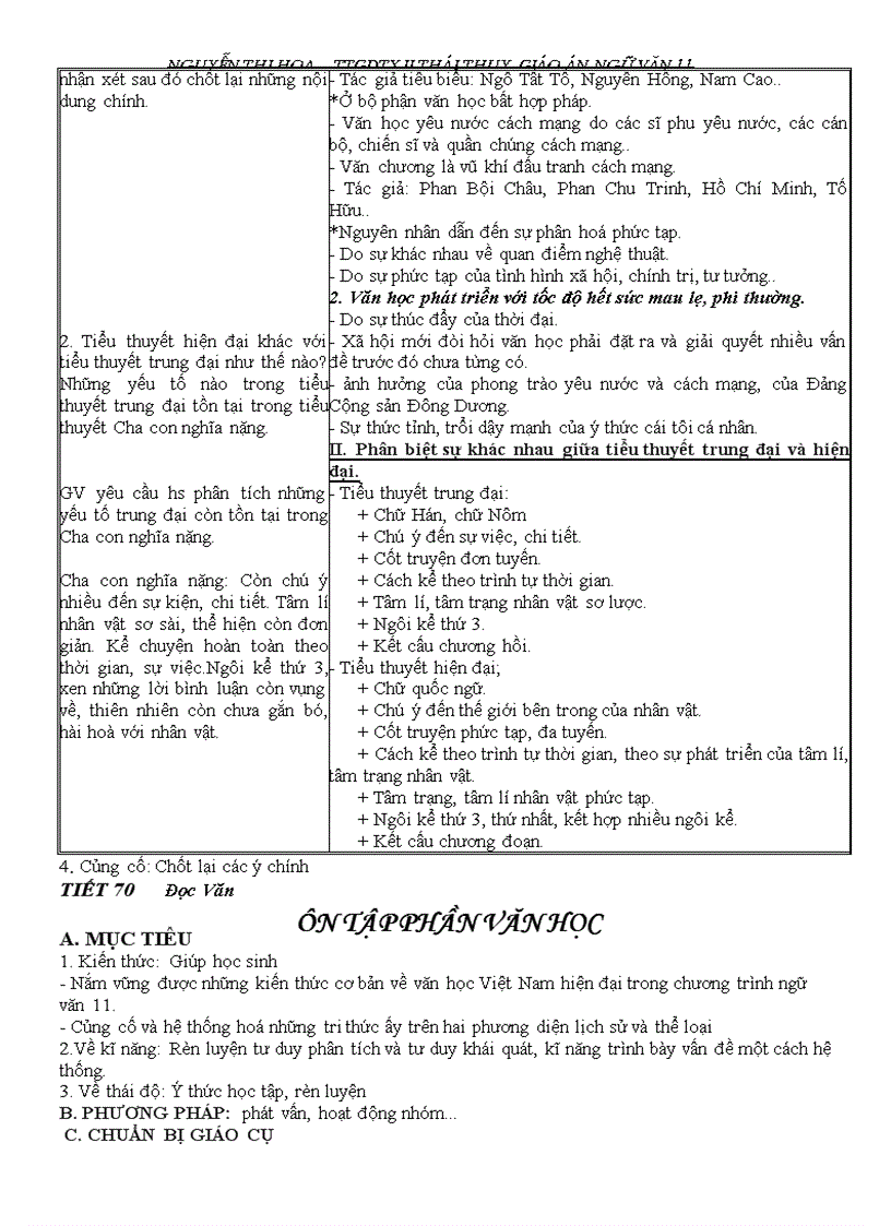 image for page Giáo án ngữ văn 11 chuẩn