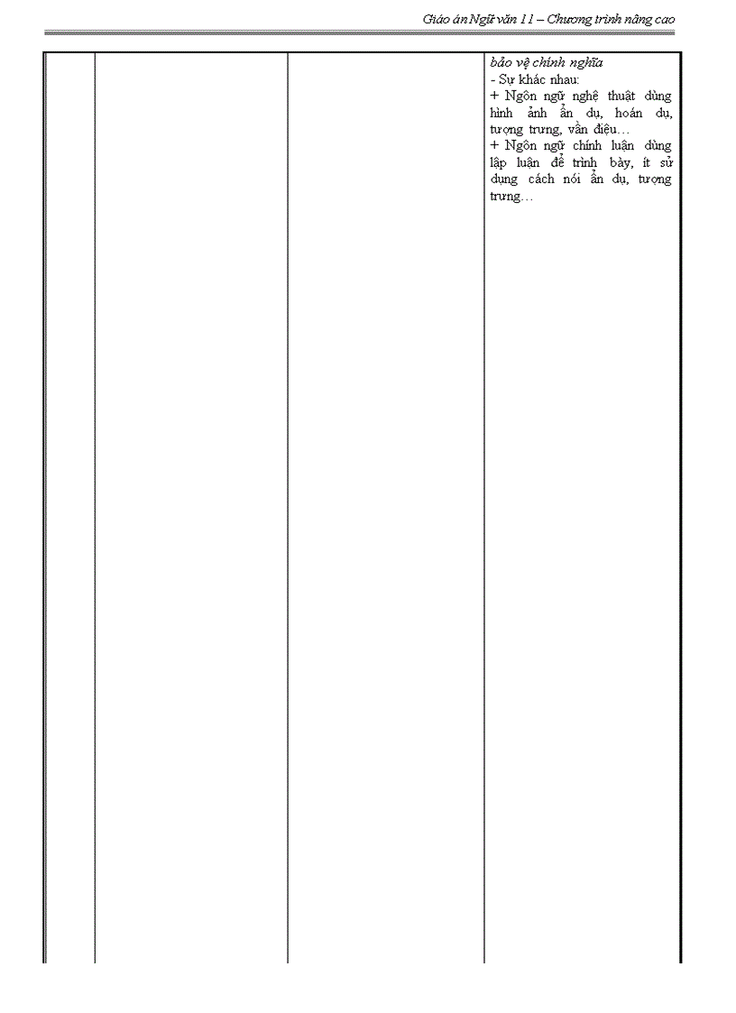 image for page Giáo án Ngữ văn 11 nâng cao tuần 29