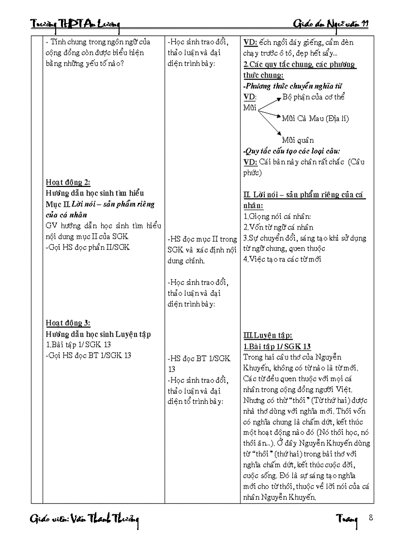 image for page Giao an NGU VAN lop 11 4 cot cuc hay