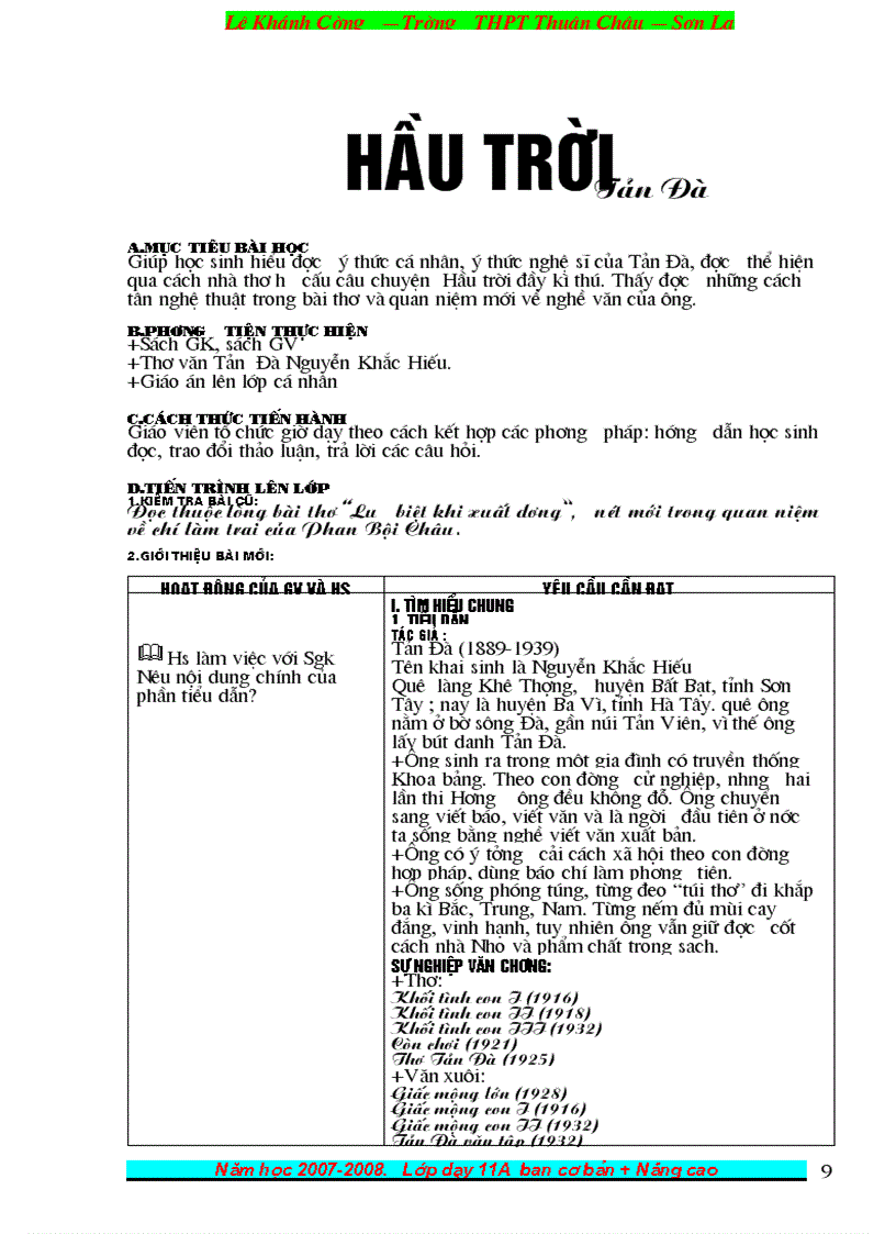 image for page Giáo án NV11 HKII từ Tuần 19 28