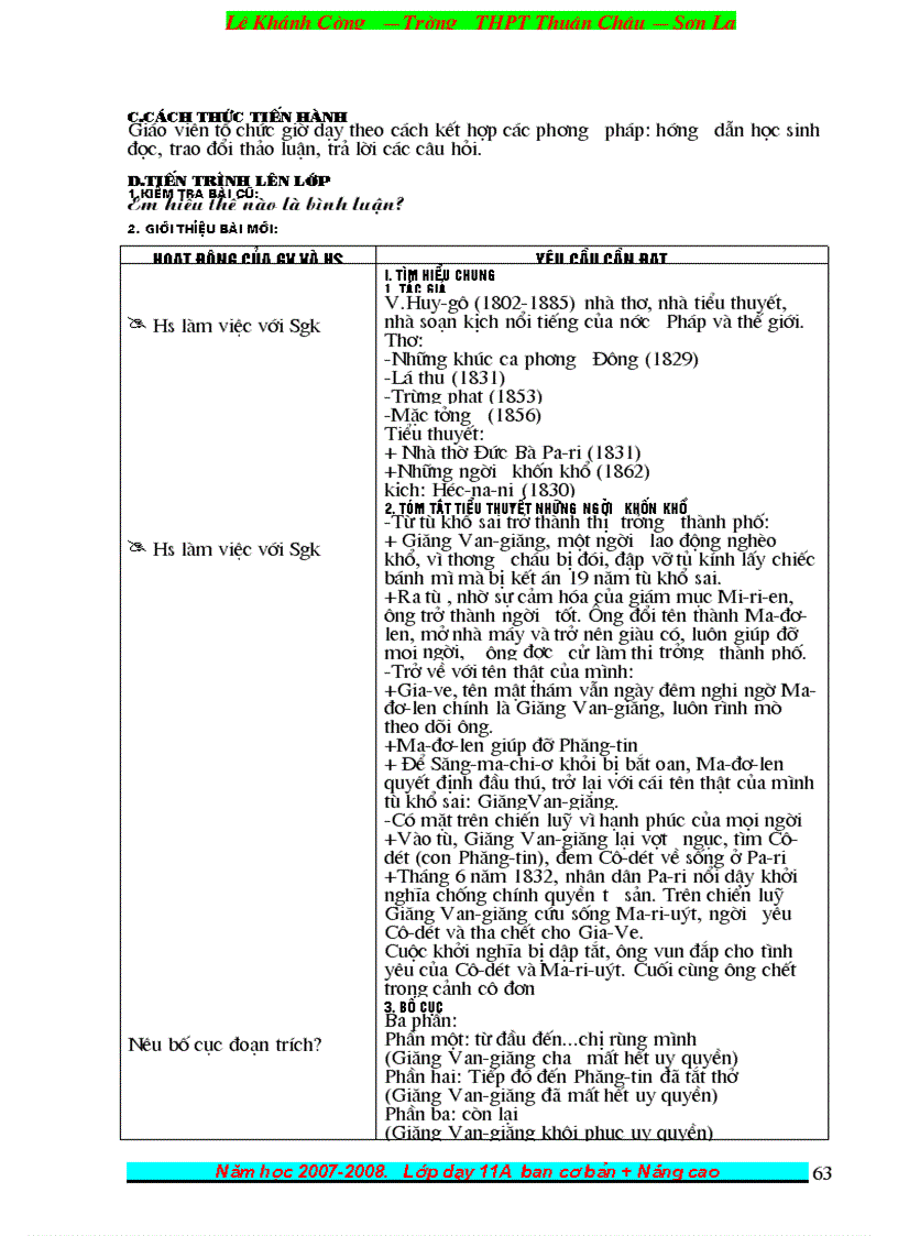 image for page Giáo án NV11 HKII từ Tuần 19 28