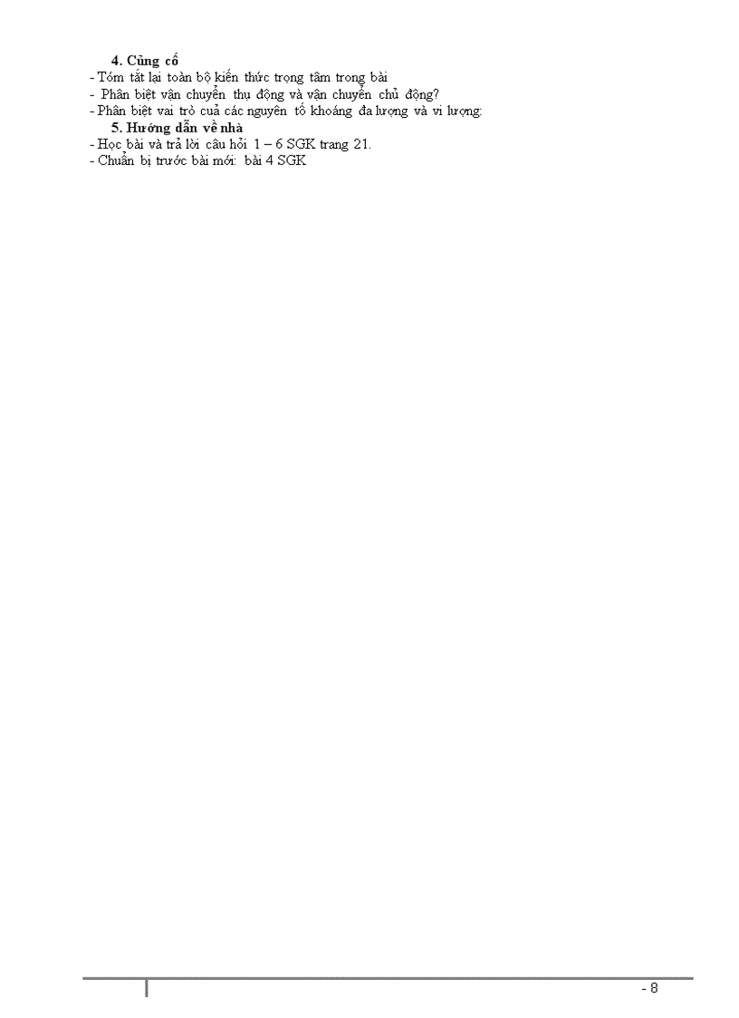 image for page Giáo án Sinh học lớp 11 nâng cao