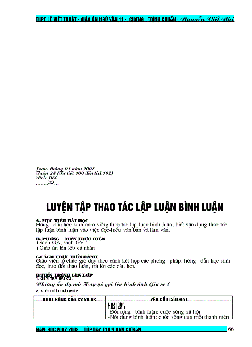 image for page Giáo án từ tiết 73 đến 102