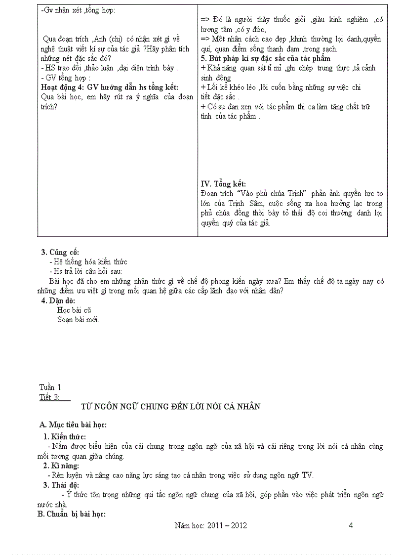 image for page Giáo án Văn 11 2011 2012 Theo Chuẩn KT