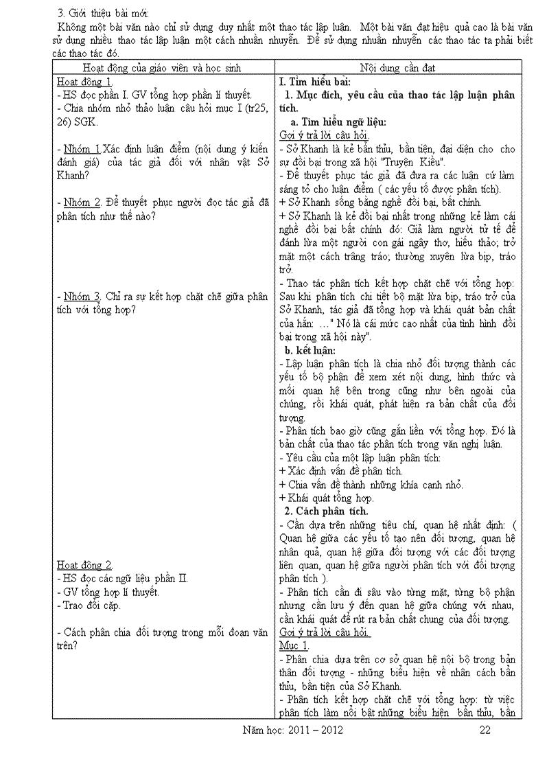 image for page Giáo án Văn 11 2011 2012 Theo Chuẩn KT