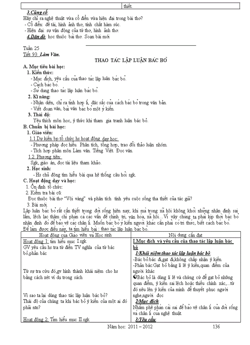 image for page Giáo án Văn 11 2011 2012 Theo Chuẩn KT