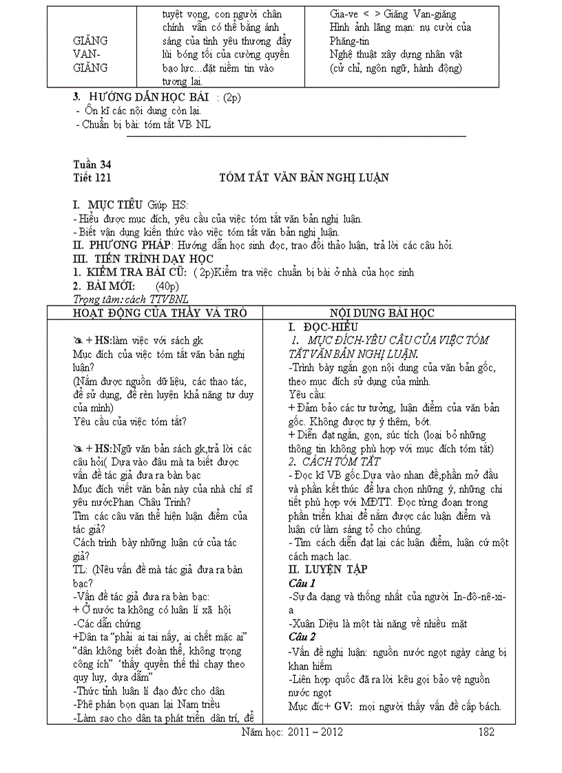 image for page Giáo án Văn 11 2011 2012 Theo Chuẩn KT