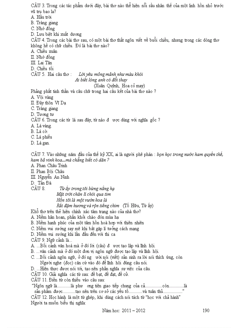 image for page Giáo án Văn 11 2011 2012 Theo Chuẩn KT