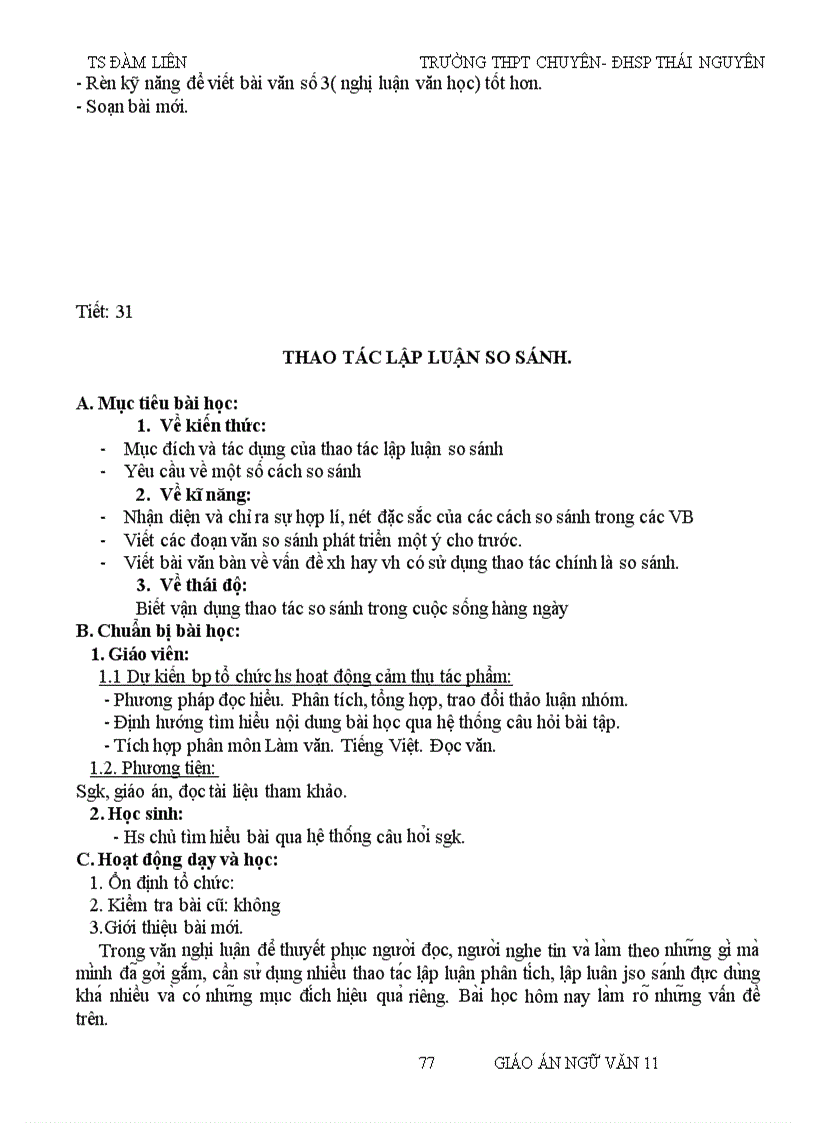 image for page Giáo án văn 11 cả năm đầy đủ