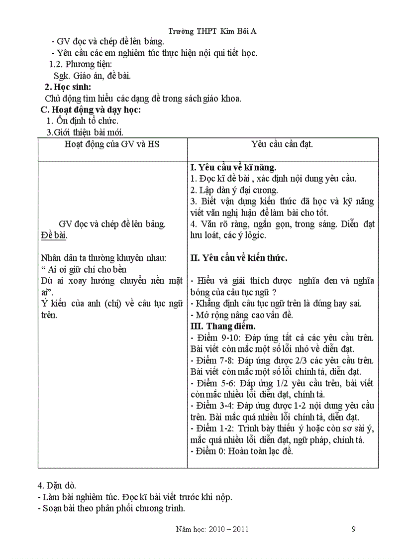 image for page Giao an Van 11 Chuan KT