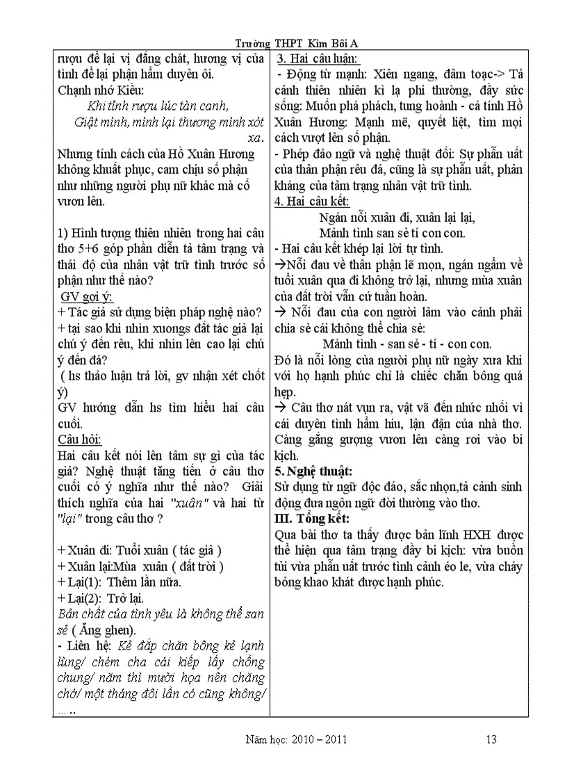 image for page Giao an Van 11 Chuan KT