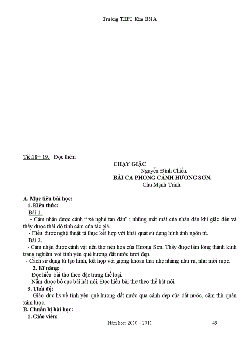 image for page Giao an Van 11 Chuan KT