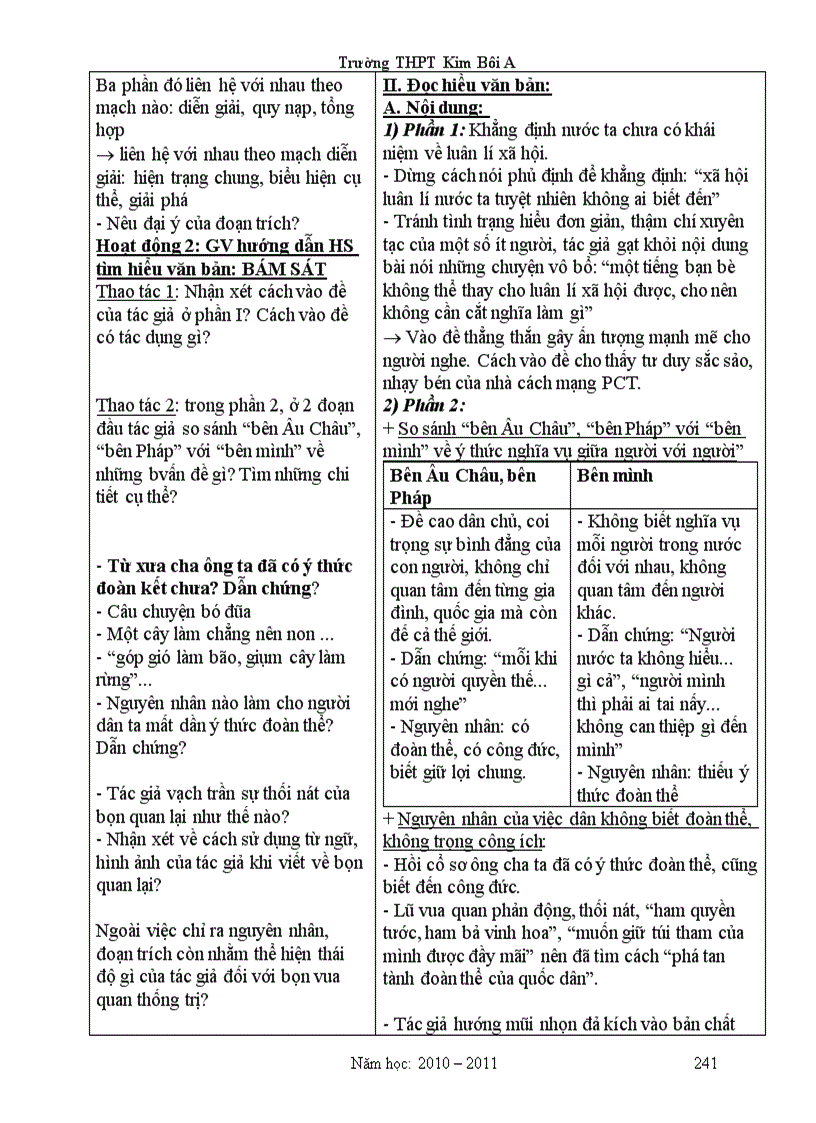 image for page Giao an Van 11 Chuan KT