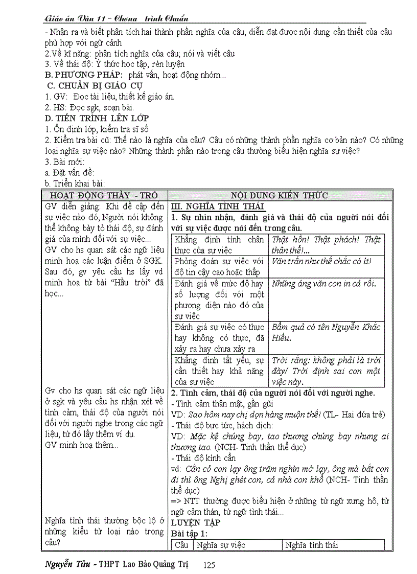 image for page Giáo án văn 11 CTC