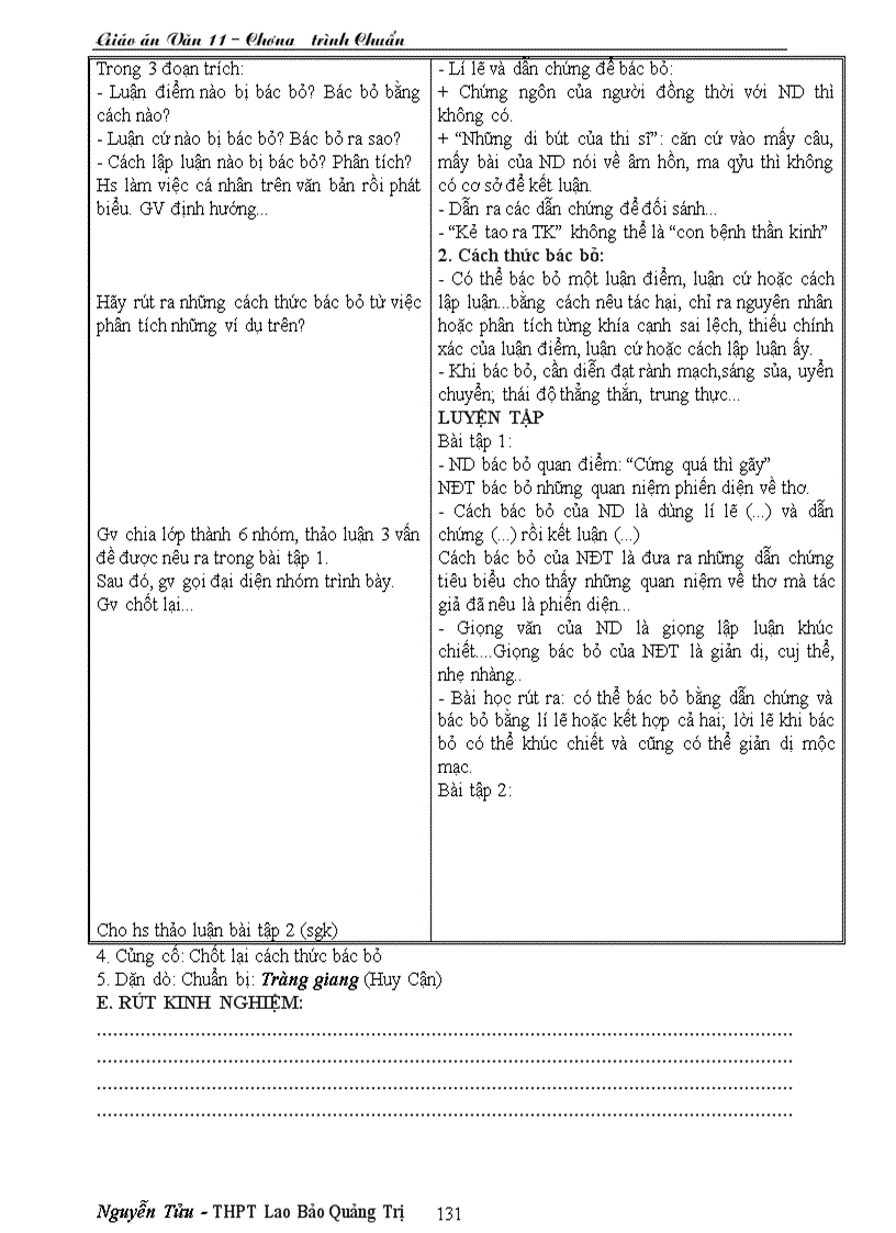 image for page Giáo án văn 11 CTC