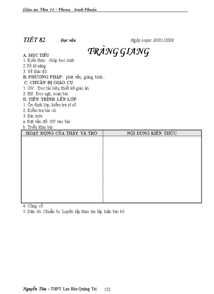 image for page Giáo án văn 11 CTC