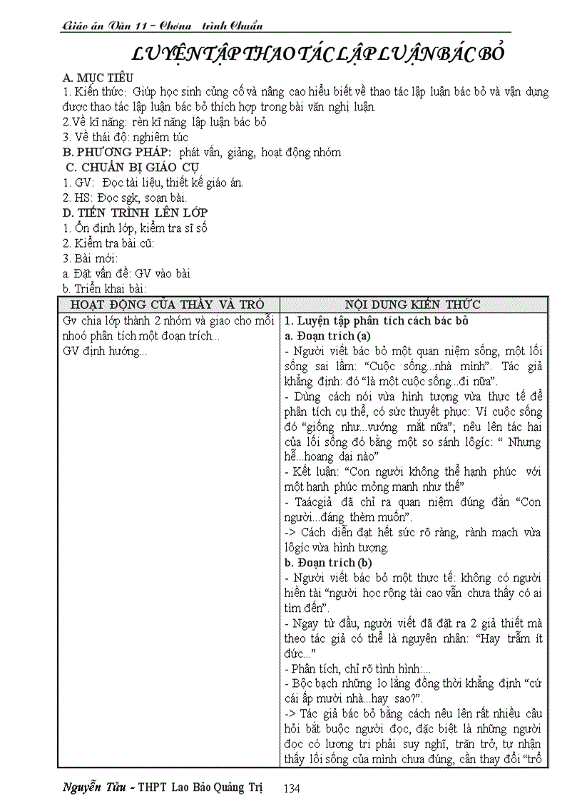 image for page Giáo án văn 11 CTC