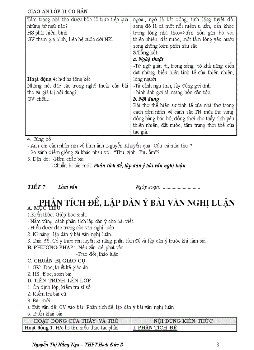 image for page Giáo án 11 cơ bản cả năm mới 1