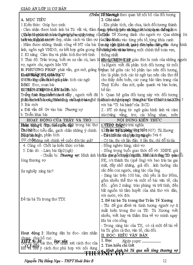 image for page Giáo án 11 cơ bản cả năm mới 1