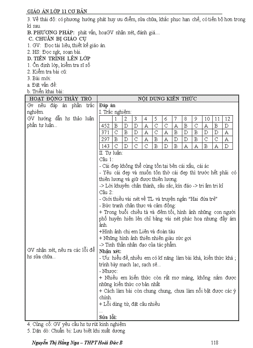 image for page Giáo án 11 cơ bản cả năm mới 1