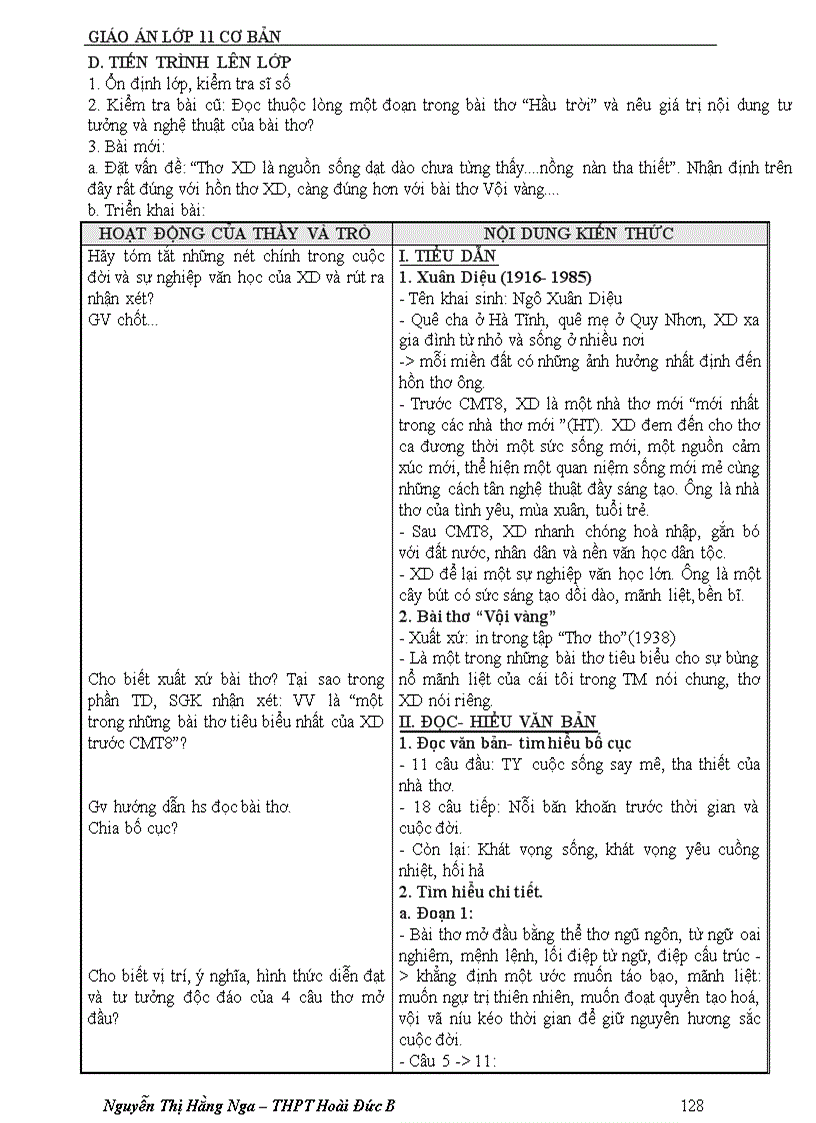 image for page Giáo án 11 cơ bản cả năm mới 1