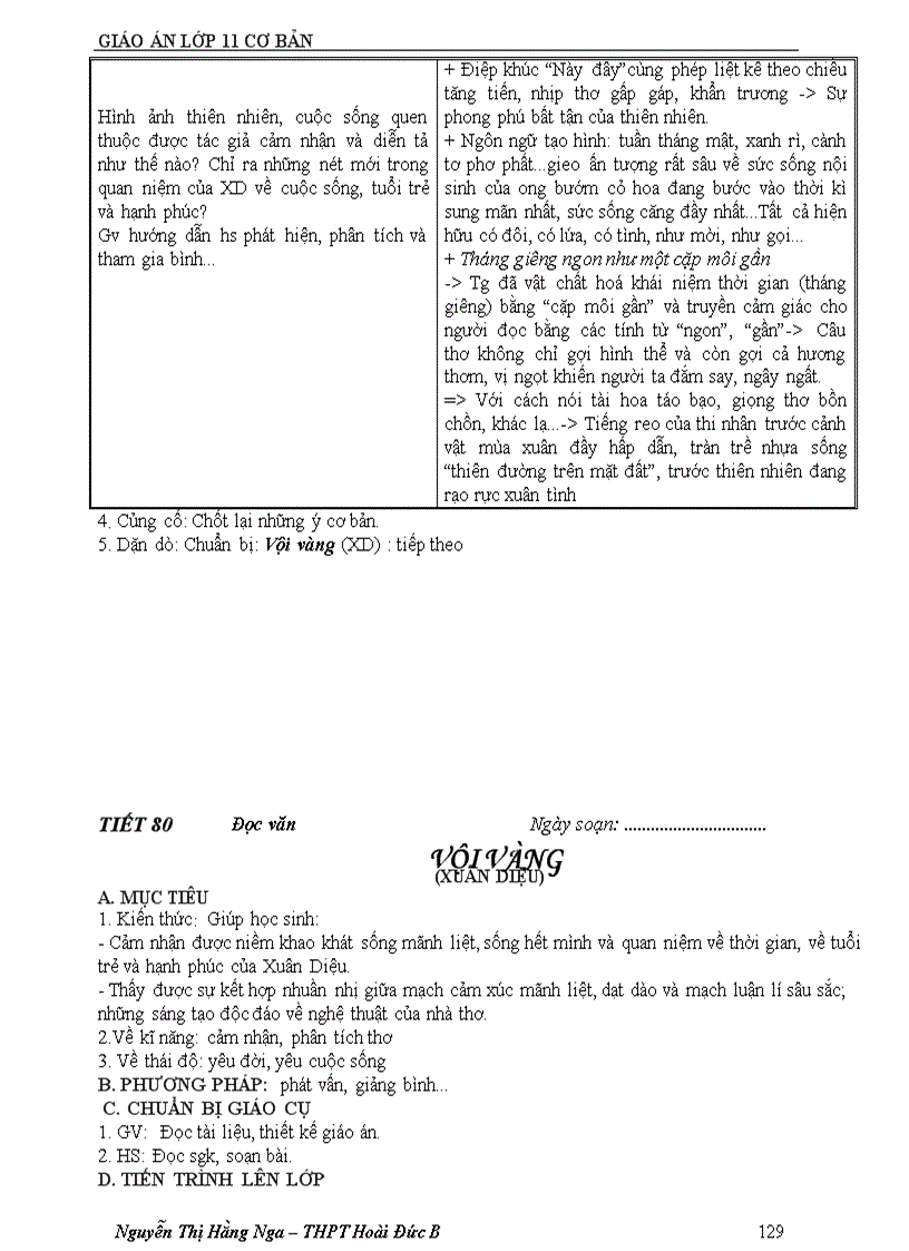 image for page Giáo án 11 cơ bản cả năm mới 1