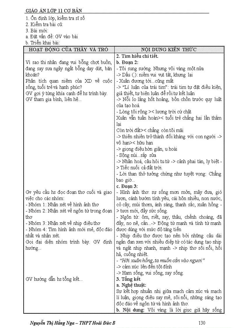 image for page Giáo án 11 cơ bản cả năm mới 1