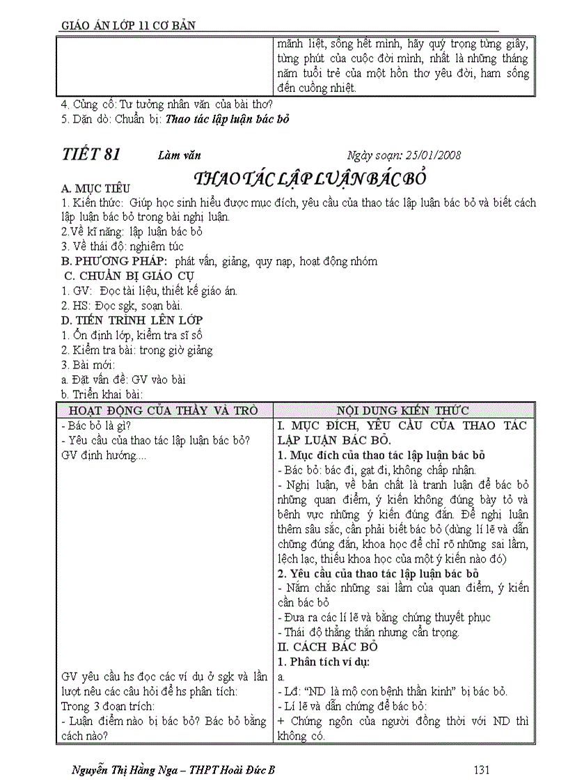 image for page Giáo án 11 cơ bản cả năm mới 1