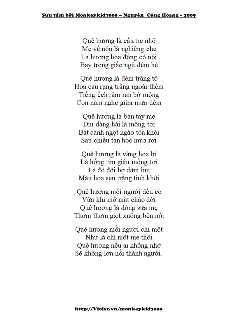 image for page Hai bài thơ tuyệt vời về quê hương