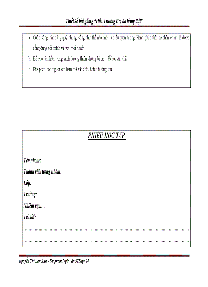 image for page Hồn Truơng Ba da hàng thịt Lưu Quang Vũ