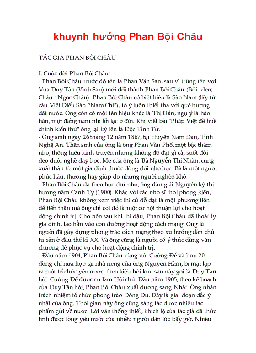 image for page Khuynh hướng Phan Bội Châu